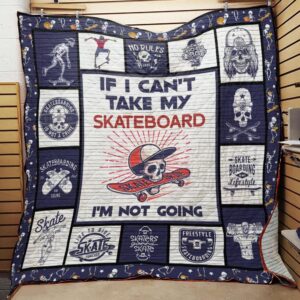 Skateboarding Skull Quilt Bt13_0308  Quilt